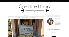 Desktop Screenshot of onelittlelibrary.com