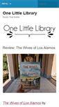 Mobile Screenshot of onelittlelibrary.com